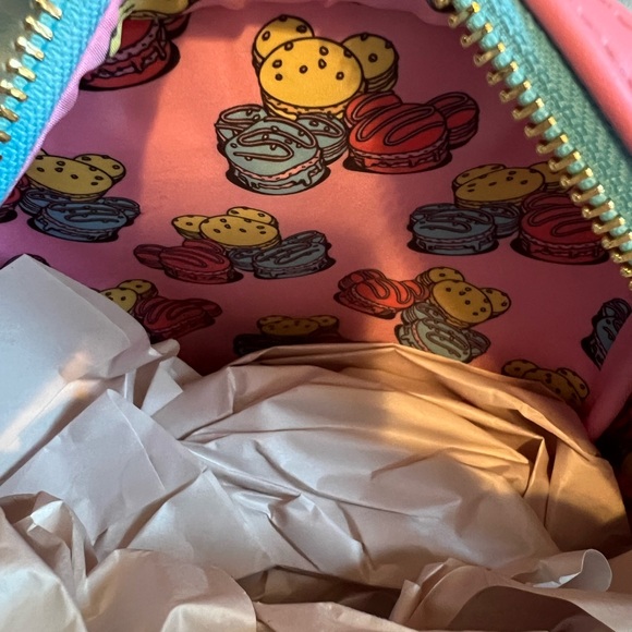 New unused Disney Parks Eats Collection Macaron Loungefly Mini Backpack - Picture 7 of 9